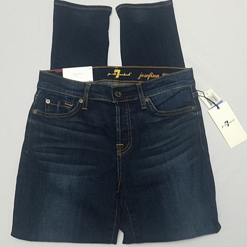 7 For All Mankind Josephina Skinny Boyfriend Jeans